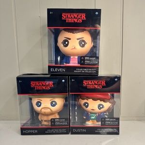 Stranger Things Netflix NEW Collectible Squishy Figures